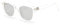 kachawoo Lunettes de soleil carrées polarisées protection UV rétro lunettes de soleil femmes hommes monture TR90, Transparent avec gris, L