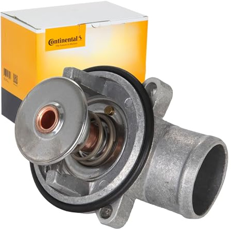 Continental 28.0200-4000.2 Thermostat Kühlmittel Kühlwasserthermostat mit Dichtung 88°C Kompatibel mit MERCEDES-BENZ C-Klasse Limousine W202 1112030375 1612033375 1112000315