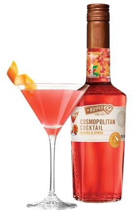 De Kuyper Cosmopolitan Cocktail Ready-To-Drink Getränke-Mix für 4 servierfertige Cocktails 14.5% Vol (1 x 0.5l)