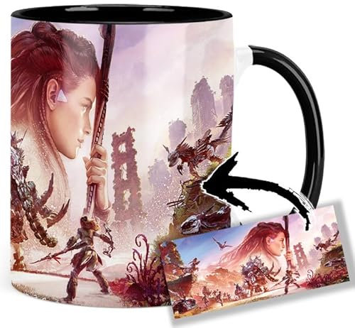 Horizon 2 Forbidden West Aloy A Tasse Innen & Henkel Schwarz Keramikbecher Mug