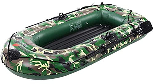 Großes Bootsfloß, aufblasbares Seahawk-Set, aufblasbare Schlauchboote für 2/3/4 Personen, Ruderboote für Erwachsene, Schlauchboot, Kajak, Kanu-Angeln, reißfestes, faltbares Treibboot, 4 Personen