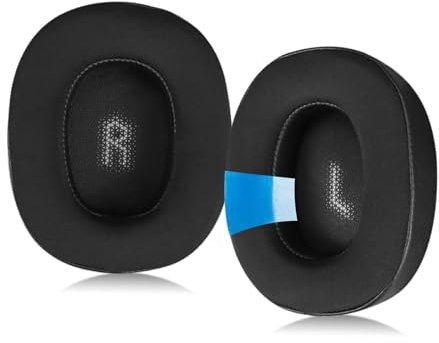SINOWO Coussinets de rechange en gel rafraîchissant pour casque Bluetooth sans fil JBL Everest-710 Everest 710 avec mousse d'isolation acoustique haute densité, épaisseur supplémentaire (noir)