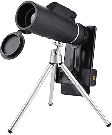 Télescope d'observation, d'exploration, de randonnée, de Voile, Zoom Optique HD, télescope monoculaire + trépied + Clip pour téléphone Universel adapté pour l'observation des Oiseaux nécessaire