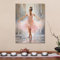 Modernes Ballerina-Bild – Ballett-Leinwand-Kunst, Frau, Gemälde, Ballett-Kunstwerk für Wandtanz-Poster, 50 x 70 cm/20 x 28 Zoll, mit Rahmen