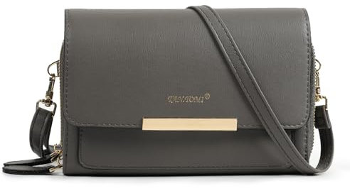 TANTOMI Umhängetasche Damen Klein, Exquisite Moderne Handtasche Elegant Damen Crossbody Bag Schultertasche Multikompartiment mit Kartenschlitz Handytasche Verstellbar Abnehmbar Schultergurt
