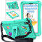 Kinder Hülle für Samsung Galaxy Tab A9 8,7 Zoll 2023, Leicht und Stoßfest Galaxy A9 Tablet Hülle für Kinder, mit Ständer Schultergurt Lanyard, Grün