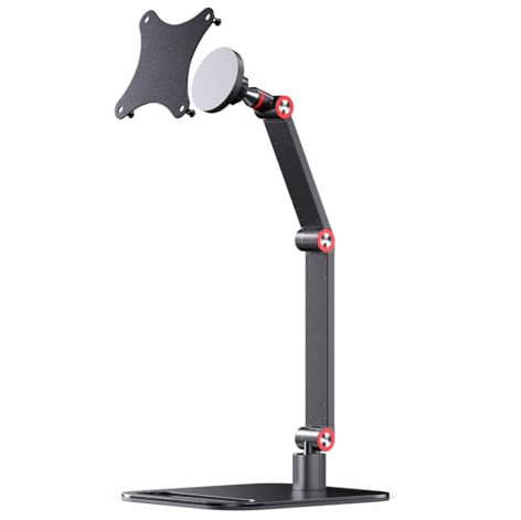 Supporto per monitor portatile con rilascio rapido magnetico – pieghevole per monitor portatili da 12, 12,5, 15,6, 17, 17,3, 18, 18,5, montaggio VESA 75 x 75 mm, supporto pieghevole per monitor da
