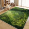 Wohnzimmerteppich Grüner Dschungel 140x200 cm Shaggy Teppich Flauschig Weich Groß Teppiche für Wohnzimmer Schlafzimmer Flur Outdoor rutschfest Teppiche Pflegeleicht