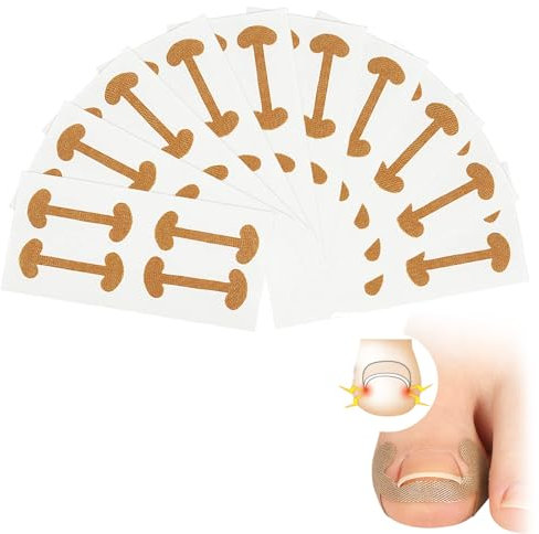 40 Stück Zehennagel Korrektur Patch,Eingewachsene Zehennägel Nagelspange Fußnägel,Nagelkorrekturspange,Pflaster Zehennagel,Zehennagel Pflaster für Behandeln Eingewachsener Zehennagel