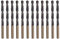 Misuyue Lot de 12 forets hélicoïdaux en carbure de tungstène pour métal, acier inoxydable, alliage d'aluminium, 4 mm
