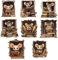 PLIGREAT 8 Stück 3D Maus Loch Wandtattoos, niedliche Lesemaus Wandaufkleber abnehmbare Vinyl Peel and Stick Wandtattoo für Kinderzimmer Kinderzimmer Badezimmer Küche Haus Wand Ecke Dekoration