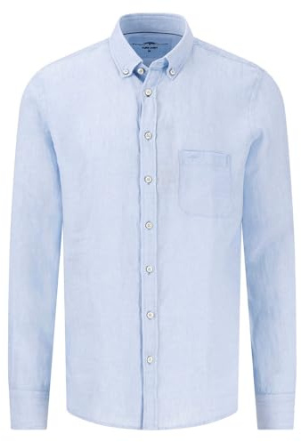 FYNCH-HATTON Herren Premium Leinenhemd mit Button-Down-Kragen, Summer Breeze, XXL