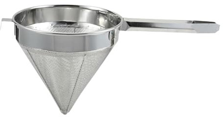 SiaBiced China Cap Strainer Stainless Steel Sieve for Cooking Applications with Long Handle Design, Multi, 31.5cm