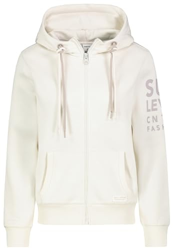 Sublevel Damen Hoodie | Baumwolle | Normal Fit | ohne Kragen | unifarben | atmungsaktiv | Reißverschluss | modisch-Style | ideal für Casualmode