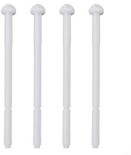 CWOQOCW Twinline Betätigungsstangen-Set 240.074.00 für Geberit, Betätigungs-Stange für WC-Spülkasten, Weiß, ABS-Kunststoff, Länge 135 mm, 4 Stück