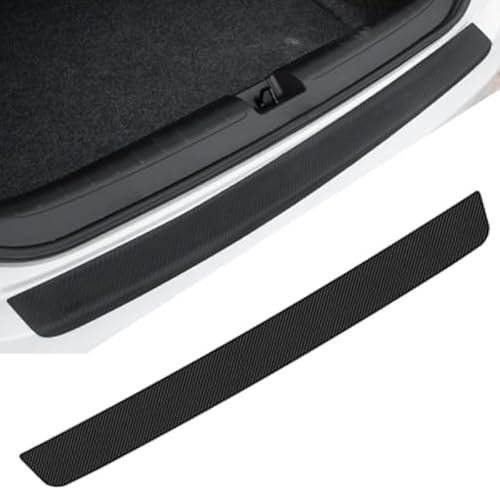 REWIASF Car Rear Boot Bumper Protector for Tesla Model 3 2020-, Trunk Door Sill Protector Strip Styling Decorative Accessories,90cm x 7cm