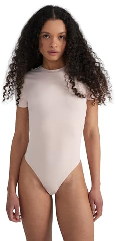 Style & Republic Kurzarm Body Damen aus Baumwolle, Samtig weich und Bequem Bodysuit mit Rundhalsausschnitt & Druckknopfverschluss