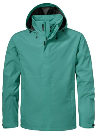 Schöffel Herren Jacket Gmund M, wind- und wasserdichte Regenjacke, atmungsaktive Outdoor Jacke, Wanderjacke mit verstaubarer Kapuze