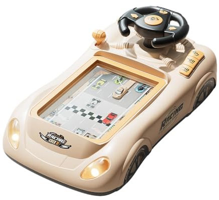 SZLIFE Volante giocattolo per simulazione di guida, gioco di auto da corsa, giocattolo interattivo con suono, controller di guida simulata per ragazzi e