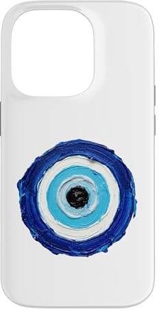 Hülle für iPhone 14 Pro Böses blaues Auge Nazar abstrakte Malkunst