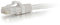 Cbl/1M White CAT6 PVC Snagless UTP Patch