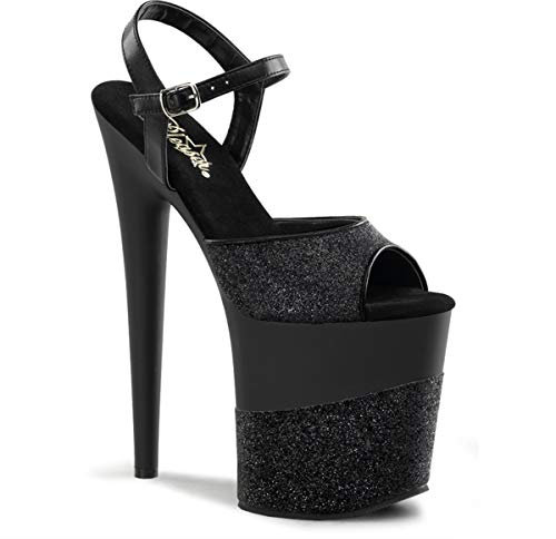 Pleaser FLAMINGO-809-2G Blk Glitter/Blk-Glitter UK 2 (EU 35)