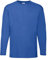Fruit of the Loom Mens Valueweight Crew Neck Long Sleeve T-Shirt (S) (Royal)