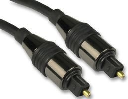 4OPT-102H TOSLink Optical Audio Lead Male to Male, 2.5m Black