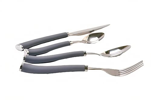 Lebrun Ménagère et Service 24 Pièces - Acier Inox - Set de 24 Couverts Art de la table - 6 Fourchettes, 6 Couteaux, 6 Cuillères à soupe et 6 Petites Cuillères
