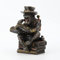 Veronese Design HANDBEMALT Steampunk Schimpanse Fantasy Statue aus Kunstharz in Bronze