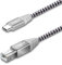 Fasgear Cable USB C Midi, cable tipo C a USB B, 1 paquete de cable de escáner de impresora trenzado de nailon conector de metal compatible con HP, Canon, impresoras, teclado Midi (1 m, Gris)