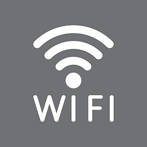 Aufkleber Tattoo WIFI 20cm weiß WLAN Hotspot kostenlos Internet Zugang Zeichen Symbol Logo