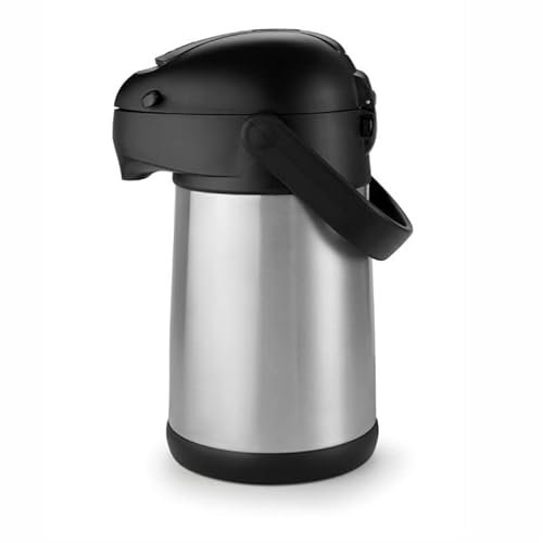 Pujadas Stainless Steel Thermos Flask with Pump 1.9 to 3 L 1.90 Litres