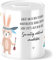 OWLBOOK® Boho Hase Spardose Kinder Junge Mädchen | Geschenke zur Einschulung | Taufgeschenke | Geschenk Taufe Geburt Geburtstag | Sparschwein | Sparbüchse | Sparkasse | Wiederverschließbar