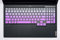 2 Pack Silicone Keyboard Cover Skin for Lenovo Legion 5 Series and Lenovo Legion 7i Gaming Laptop 15.6 17.3, Lenovo Legion 3i 5i 5p 5pi Keyboard Protector (Gradual Purple+Clear)