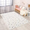carpet city Kinderteppich Modern - Bunt Gepunktet 120x160 cm Creme - Jugendzimmer Teppich