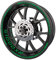 Komplettes Set mit Aufklebern für Felgen, für BMW S1000XR, Premium-Qualität (2 komplette Räder) (Grün)
