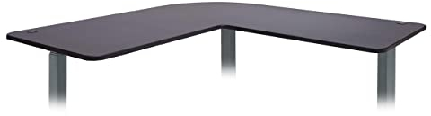 Mendler Tischplatte HWC-D40 für Eck-Schreibtisch, Schreibtischplatte, 90° - schwarz