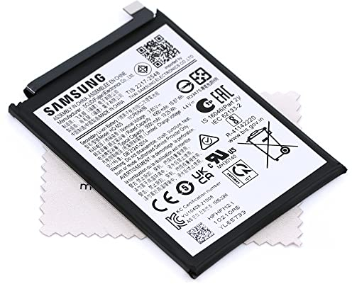 Akku für Samsung Original HQ-50S für Samsung Galaxy A03 (A036F) mit mungoo Displayputztuch