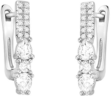 SOFIA MILANI - Damen Ohrringe 925 Silber - Zirkonia Ohrstecker - E1726