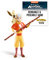 BendyFigs The Noble Collection Avatar Aang - Noble Toys 18cm Bendable Posable Collectible Doll Figure with Stand and Mini Accessory