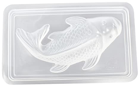 Jorzer 3d Fischform Fisch Silikonform Kunststoffkarpfen -Form Epoxidform Kuchen Tröschung Burge Fondant Backform Jelly Kuchen Pudding Schimmelpilze