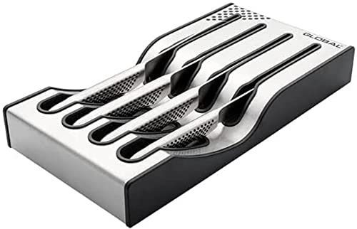 Global Knives ‘Little Essentials’ 4 Piece Knife Set with Storage Dock, CROMOVA 18 Stainless Steel, G-88/4003