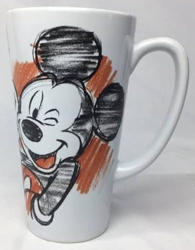 Disneyland Paris Tall Mickey Mouse Sketch Latte Mug