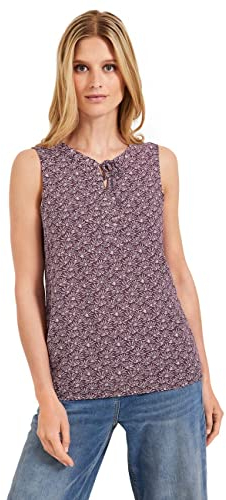 CECIL Damen B343978 Blusentop Bedruckt, Wineberry red, XXL