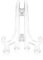 Funzhan 2pcs Clear Acrylic Easels Plastic Plate Stands Holders Fold Display Stand Picture Frame Photo Artwork Home Decoration - 3 Inch