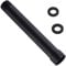 Black Shower Arm Extender, 6 Inch Shower Arm Extension by BSTIIU, NPT 1/2 Inch Male to Female, Straight Shower Arm in Matte Black
