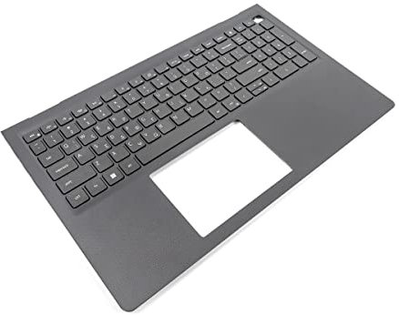 Dell Vostro 15-3510/3250/3530-Series Palmrest & GREEK Keyboard - 0TPXKP (T2VDJ) - Black (Renewed)