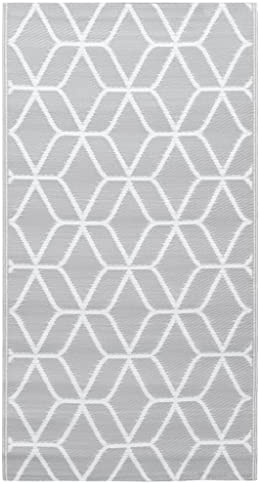 vidaXL Outdoor-Teppich Grau 120x180 cm PP