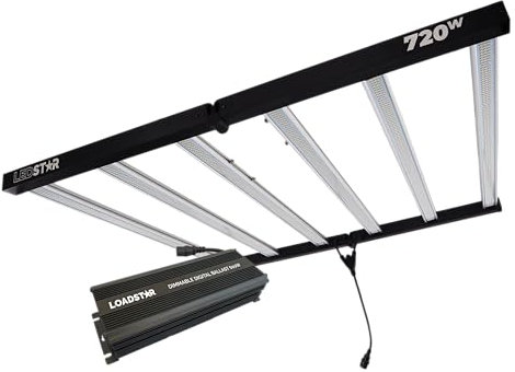 LOADSTAR LEDStar 720w LED 6 Bar Fixture Full Spectrum Grow & Flower Ballast 3.2 µmols